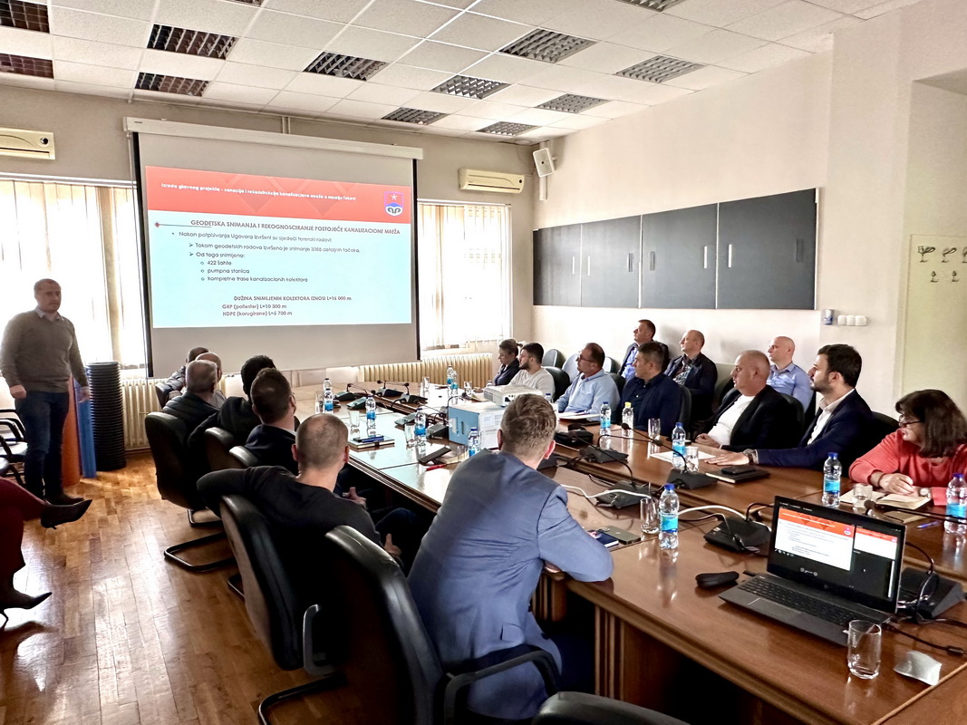 Organizovana prezentacija analize stanja kanalizacione mreže u naselju Tukovi